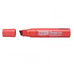 Pentel N50XL-B Jumbo Chisel Tip Marker Red Pack of 6
