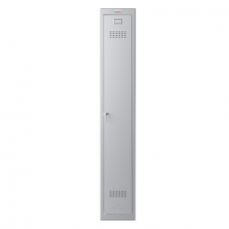 Phoenix PL Series 1 Column 1 Door Personal locker in Grey with Key Lock PL1130GGK