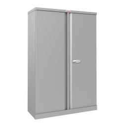 Phoenix SCL Series 2 Door 3 Shelf Steel Storage Cupboard in Grey with Electronic Lock SCL1491GGE
