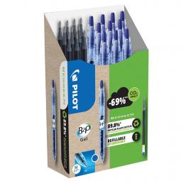 Pilot Ballpoint Ecoball Medium 1.0mm Blue Greenpack 10 x Pens + 10 Refills BLACK PK10 3131910586579
