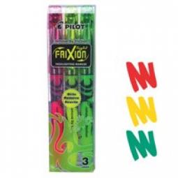 Pilot Frixion Erasable Highlighter Pack of 3