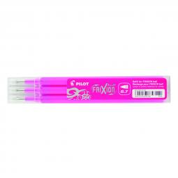 Pilot Refill for FriXion Ball/Clicker 0.7mm Pink Pack of 3