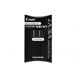 Pilot Refill for V5/V7 Eco Cartridge System Black Pack of 3