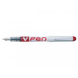 Pilot V-Pen Erasable Disposable Fountain Pen Red Pack of 12