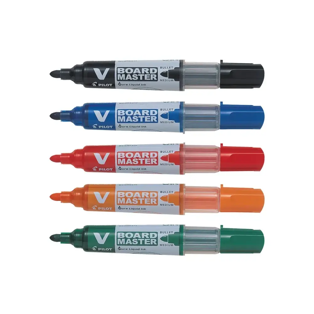 Pilot V-Board Master Bullet Tip Drywipe Marker Assorted (Pack 10) - 5012052029736