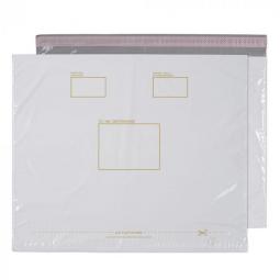 Polypost Polythene Pocket Peel and Seal White 590x430mm Pack of 100