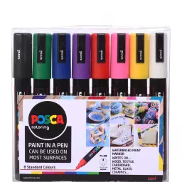 Posca PC-5M Paint Marker Assorted Colours (Pack 8) - 153544843