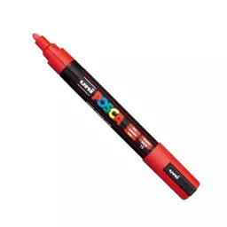 Posca PC-5M Paint Marker Water Based Medium Line Width 1.8 mm - 2.5 mm Red (Single Pen) - 286617000