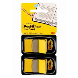 Post-It Index Dispenser Dual Pack Yellow 680-Y2EU Pack of 100