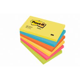 Post-it Energetic Colours Notes 76x127mm 655TF Pack of 6