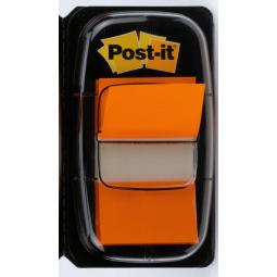 Post-it Index Flags 25mm 50 Tabs Orange Pack of 12
