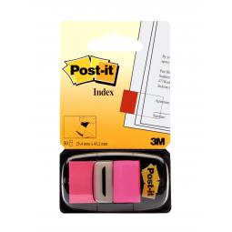 Post-it Index Flags 25mm 50 Tabs Pink Pack of 12