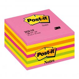 Post-it Neon Adhesive Note Cube 2028 NP