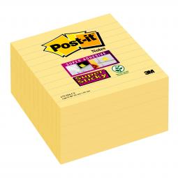 Post-it Super Sticky XL Lined Canary Yellow 675-SS6CY Pack of 6