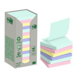 Post it Recycled Z Notes Nature Collection 76x76mm 100 Sheets (Pack of 16) 7100259446
