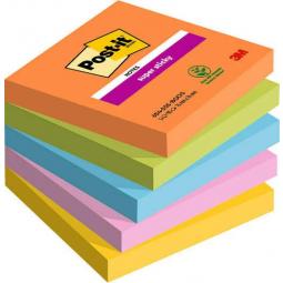 Post it Super Sticky Notes Boost Colours 76x76mm 90 Sheets (Pack of 5) 7100258933