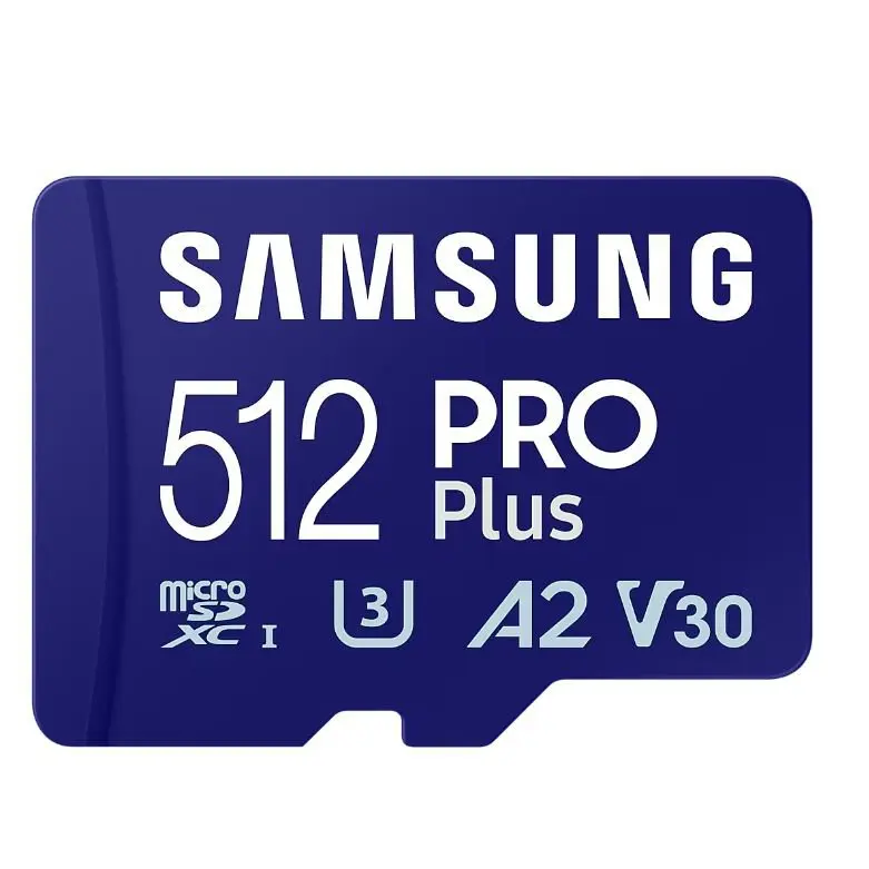 Samsung Pro Plus 512GB MicroSDXC UHS-I Class 10 Memory Card and Adapter