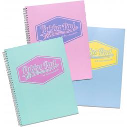 Pukka A4 Pastel Jotta Notebook Blue/Pink/Mint 8628-PST Pack of 3