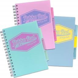 Pukka A5 Pastel Project Book Blue/Pink/Mint Pack of 3 8631-PST