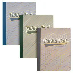 Pukka Haze Composition Book B5 Casebound 140 Ruled Pages With Margin 80gsm Paper Assorted Colours (Pack 3) - 9892-HZE