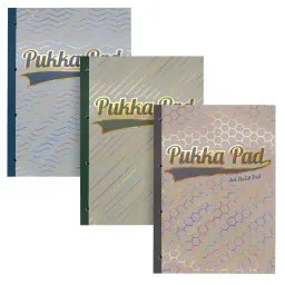 Pukka Haze Refill Pad A4 300 Ruled Pages With Margin 4 Hole Punched Sidebound Assorted Colours (Pack 3 - 9877(AST)-HZE