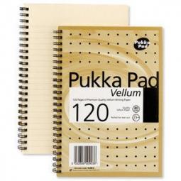 Pukka Pad A4 Vellum Pad Wirebound Ruled 120 Page Pack of 3 VJM/1