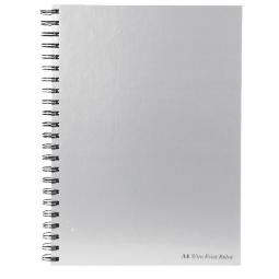 Pukka Pad A4 Wirebound Book Ruled 160 page Silver 5 Pack WRULA4