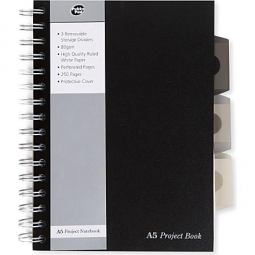 Pukka Pad A5 Project Book 250 Pages Silver Pack of 3