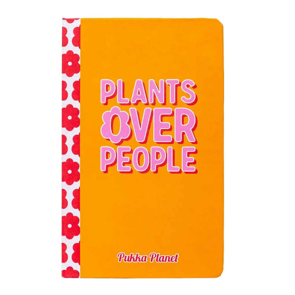 Pukka Planet Casebound Notebook 134 x 215mm 192 8mm Ruled 90gsm Pages Plants Over People - 9705-SPP