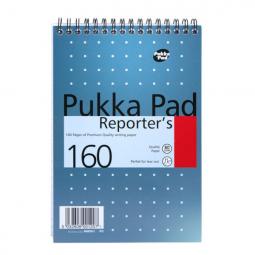 Pukka Reporters Shorthand Pad Wirebound 160 Pages 205x140mm NM001 - Pack of 3
