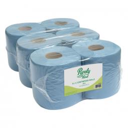 Purely Kind Centrefeed Rolls 2ply 100m FSC Blue Pack 6 PK1211