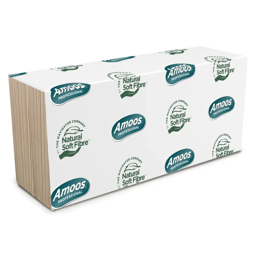 Purely Kind Unbleached Hand Towels V Fold 2ply Case of 4000 - PK1020