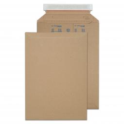 Purely Packaging Corrugated Pocket Peel Seal Kraft 353x250mm Pack of 100