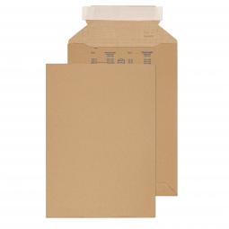Purely Packaging Corrugated Pocket Peel & Seal Kraft 280x200mm Pack of 100