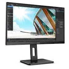 AOC Q24P2Q 23.8 Inch 2560 x 1440 1440p Quad HD 75Hz IPS Async MM HA HDMI VGA DP USB LED Monitor Black