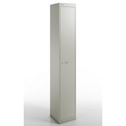 Qube by Bisley 1 Door Locker 1800mm 457mm Depth Goose Grey BS0030