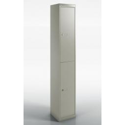 Qube by Bisley 2 Door Locker 1800mm 457mm Depth Goose Grey BS0031