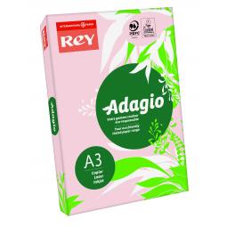 REY Adagio A3 Paper 80gsm Pink Ream 500