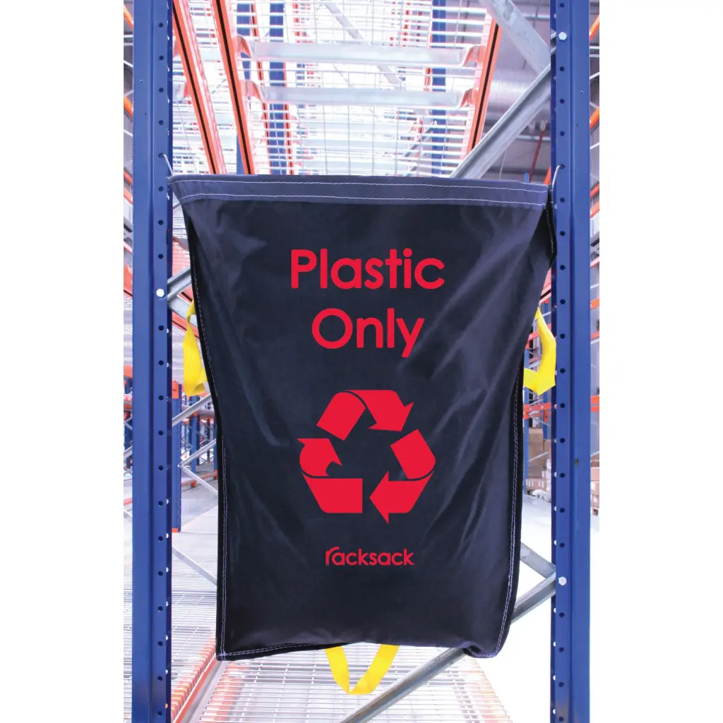 Racksack Hard-wearing and Re-usable Plastic Only Sack 160 Litre Capacity Blue With Red Text (each) - RSB1/P