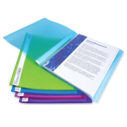 Rapesco 10 Pocket A4 Flexi Display Book Assorted Colours Pack of 10