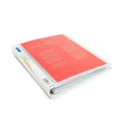Rapesco 25mm 4 Ring Presentation Binder A4 Clear Pack 10
