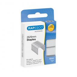 Rapesco 26/6mm Galvanised staples Retail Pack Pack of 2000