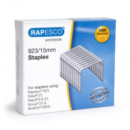 Rapesco 923/15mm (23 Type) Galvanised Staples Pack of 1000