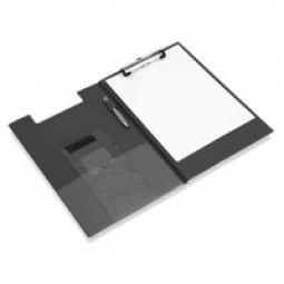Rapesco A4/Foolscap Foldover Clipboard with Pen Holder Black