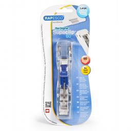 Rapesco Supaclip 60 Dispenser with 8 Clips 60 Sheets