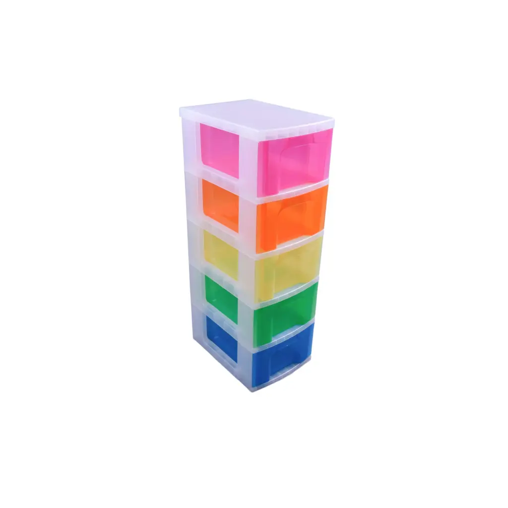 Really Useful Storage Tower 5x12L Rainbow Drawers - DT 5x12CLASSCB