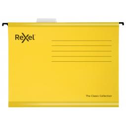 Rexel Classic Reinforced Suspension File A4 Yellow Box of 25