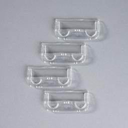 Rexel Crystalfile Plastic Tabs Clear 78020 Pack of 50