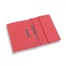 Rexel Jiffex Foolscap Transfer File with Pocket Red Pack of 25