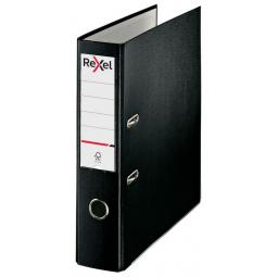Rexel Lever Arch File Polypropylene ECO A4 75mm Black Box 10 2115715x10